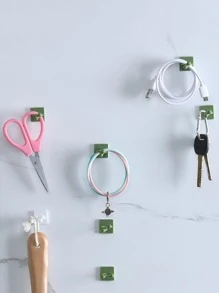 10 cái Ngẫu nhiên Thực vật Leo lên Tường Kẹp Cố định - màu xanh lá - Xem 3