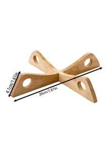 1 件木制十字交叉隔热垫海鲜煮锅