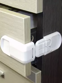 1 cái Khóa trẻ em - trắng - Xem 1