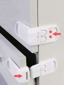 1 cái Khóa trẻ em - trắng - Xem 3