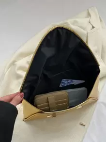 金屬質感鱷魚壓紋翻蓋方包