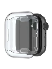 1pc Clear Case Compatible With Apple Watch - Clear - View 1