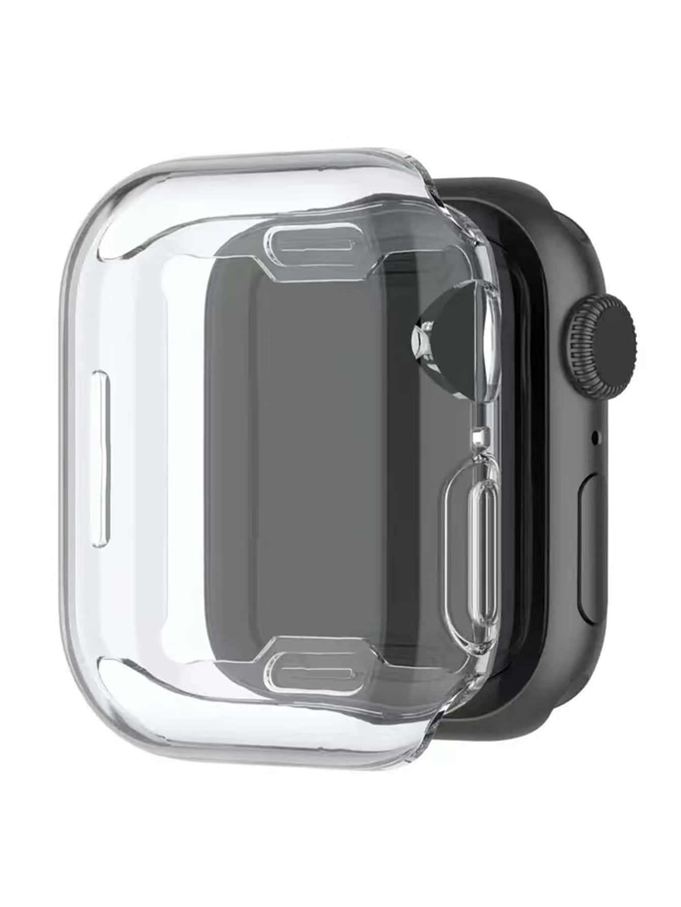 1pc Clear Case Compatible With Apple Watch - Clear - View 1
