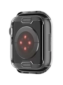 1pc Clear Case Compatible With Apple Watch - Clear - View 3