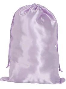 1pc Satin Wig Storage Bag - Mauve Purple - View 1