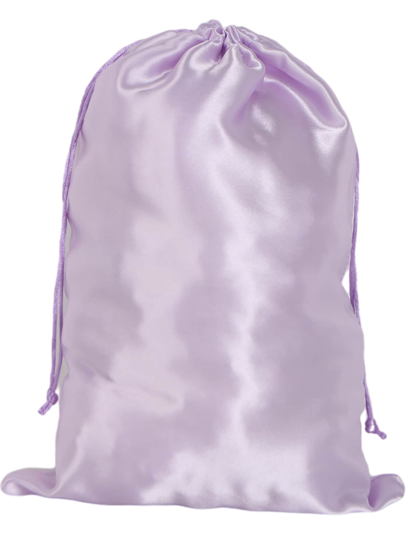 1pc Satin Wig Storage Bag - Mauve Purple - View 1