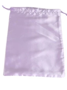 1pc Satin Wig Storage Bag - Mauve Purple - View 2