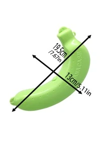 1 Màu Sắc Ngẫu Nhiên Nhựa Di Động Hình Quả Chuối Hộp Đựng Thực Phẩm Kín Hơi - Nhiều màu - Xem 2