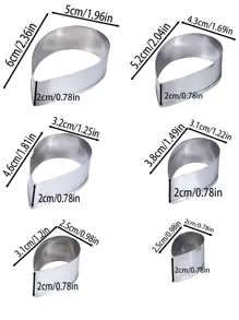 6入組不銹鋼模具套裝