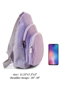 Bolso bandolera mini de sirsaca - Azul Marino - Ver 4