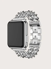 Double Chain Style Apple Watch Band - Silver - View 1