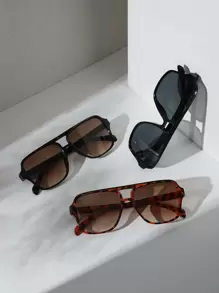 3pairs Tortoiseshell Frame Sunglasses For A Vintage Look Sunglasses Beach Sun Glasses Beach Accessories For Women Sun Glasses Sunglasses Shades Basics And Suit For Sweater Jeans Sweatpants Hoodie Jackets Dress And Long Sleeve Shirt Fashionable Shade Elegant Outfit Family Outings Travel Vacation Holiday For Summer Beach Vacation,Outdoor,Travel - Multicolor - View 2