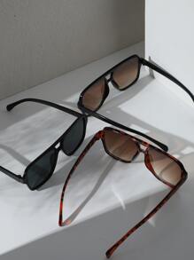 3pairs Tortoiseshell Frame Sunglasses For A Vintage Look Sunglasses Beach Sun Glasses Beach Accessories For Women Sun Glasses Sunglasses Shades Basics And Suit For Sweater Jeans Sweatpants Hoodie Jackets Dress And Long Sleeve Shirt Fashionable Shade Elegant Outfit Family Outings Travel Vacation Holiday For Summer Beach Vacation,Outdoor,Travel - Multicolor - View 3