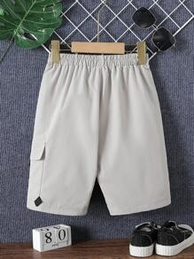 男孩側翻蓋口袋短褲