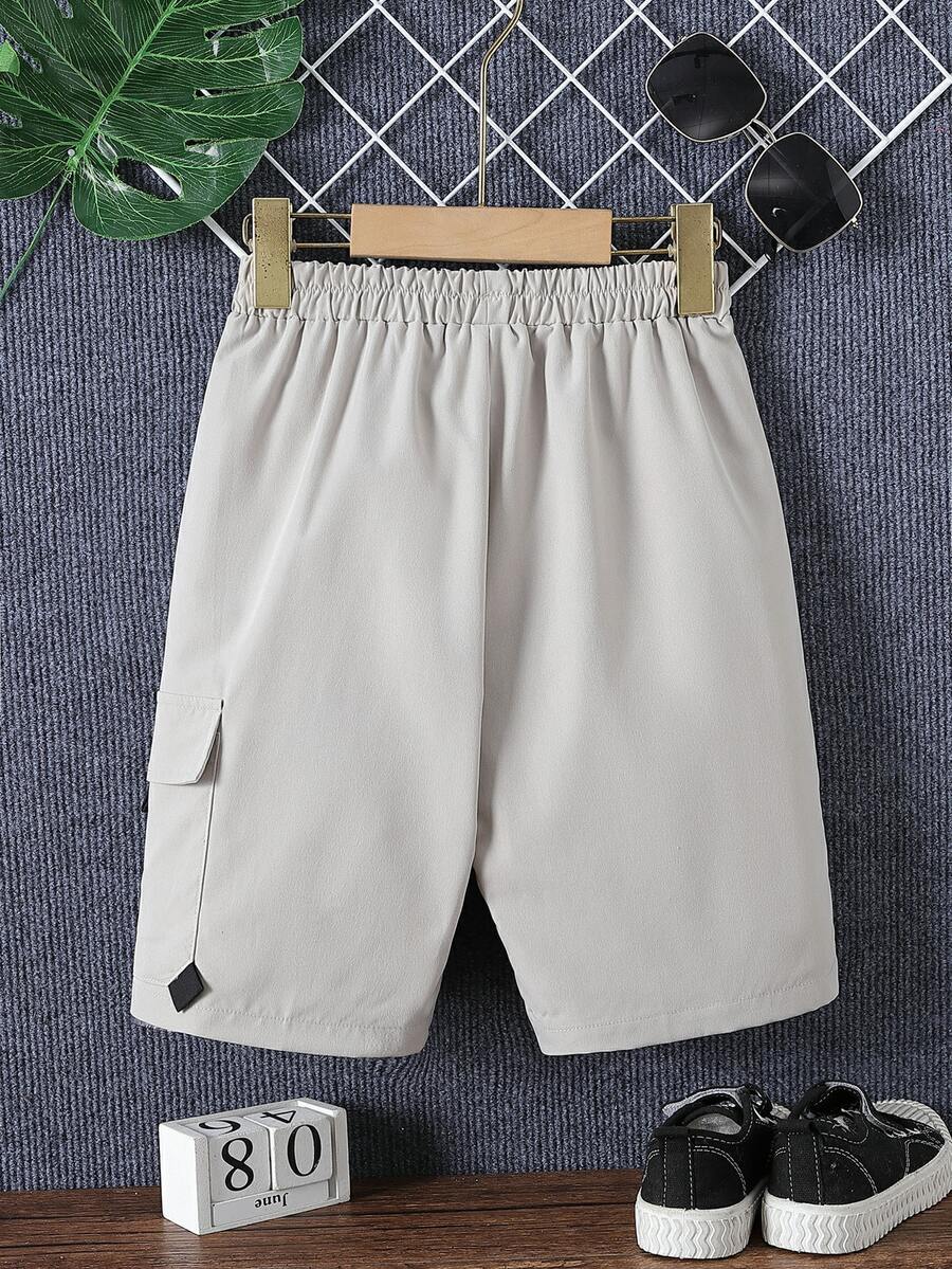 男孩側翻蓋口袋短褲