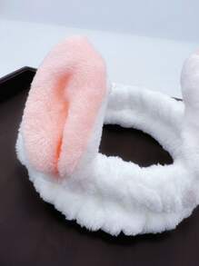 Rabbit Ear Decor Fluffy Hair Bandbathroom Decor Summer - White - View 5
