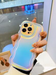 Vỏ điện thoại trong suốt có khung hình gợn sóng - Nhiều màu - Xem 7