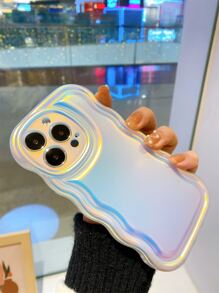 Vỏ điện thoại trong suốt có khung hình gợn sóng - Nhiều màu - Xem 8