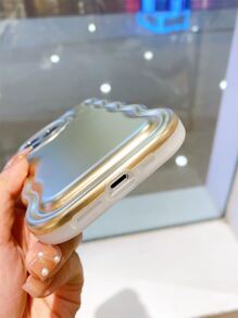 Vỏ điện thoại khung lượn sóng - Vàng - Xem 3