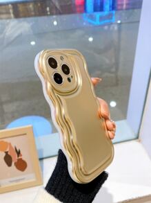 Vỏ điện thoại khung lượn sóng - Vàng - Xem 4