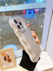 Gestructureerd telefoonhoesje - Zilver - Bekijken 4