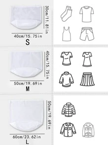 Túi giặt 1 lưới có dây rút - trắng - Xem 2