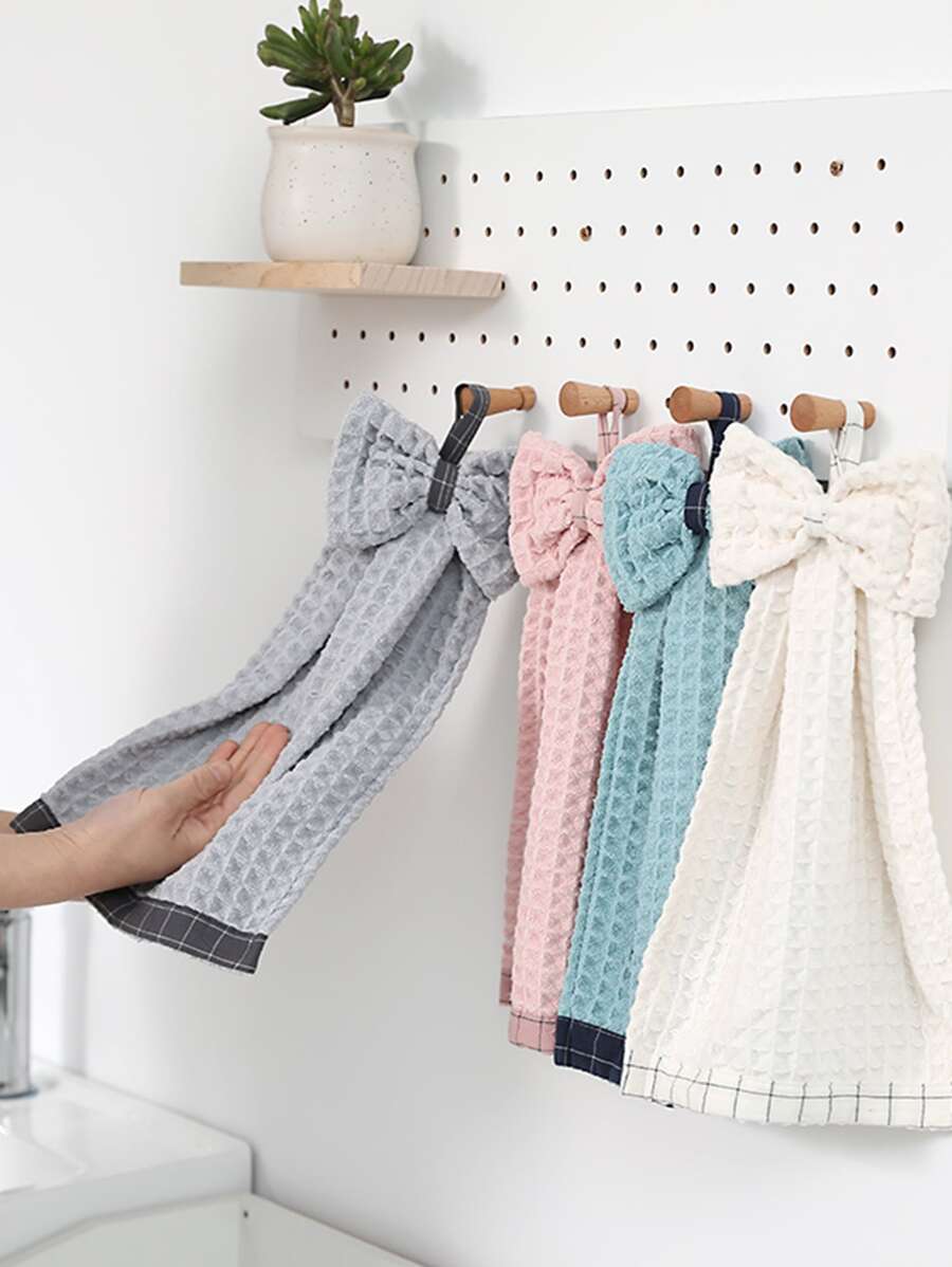 1入組蝴蝶結細節隨機擦手巾 - 彩色 - 查看 1