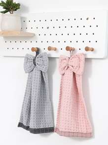 1入組蝴蝶結細節隨機擦手巾 - 彩色 - 查看 6