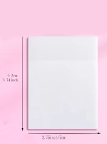 1pack Clear Sticky Note - Clear - View 3