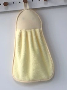 1pc Duck Design Hand Towel, Cartoon Duck Design Washcloth For Bathroom - Yellow - View 7