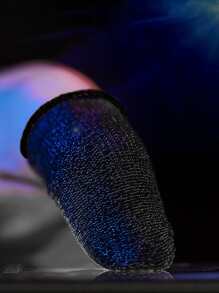 2pcs Gaming Finger Sleeve - Black - View 2