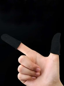 2pcs Gaming Finger Sleeve - Black - View 4