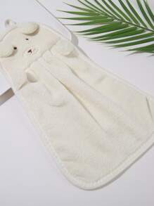 2pcs Cartoon Bear Design Hand Towel, Cute Comfortable Flannelette Washtowel For Home - Multicolor - View 4