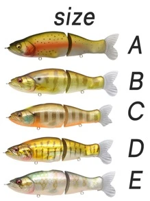 Mồi câu cá giả thiết kế cá 1 cái - Nhiều màu - Xem 2