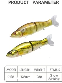 Mồi câu cá giả thiết kế cá 1 cái - Nhiều màu - Xem 6