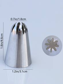 1 pezzo ugello per tubazioni in acciaio inossidabile - Argento - Visualizzare 2