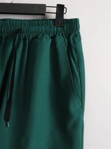 Manfinity Homme Men Striped Shirt & Drawstring Waist Shorts Without Tee - Multicolor - View 7