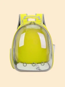 1入組黃色透明寵物手提袋 - 黃色 - 查看 1