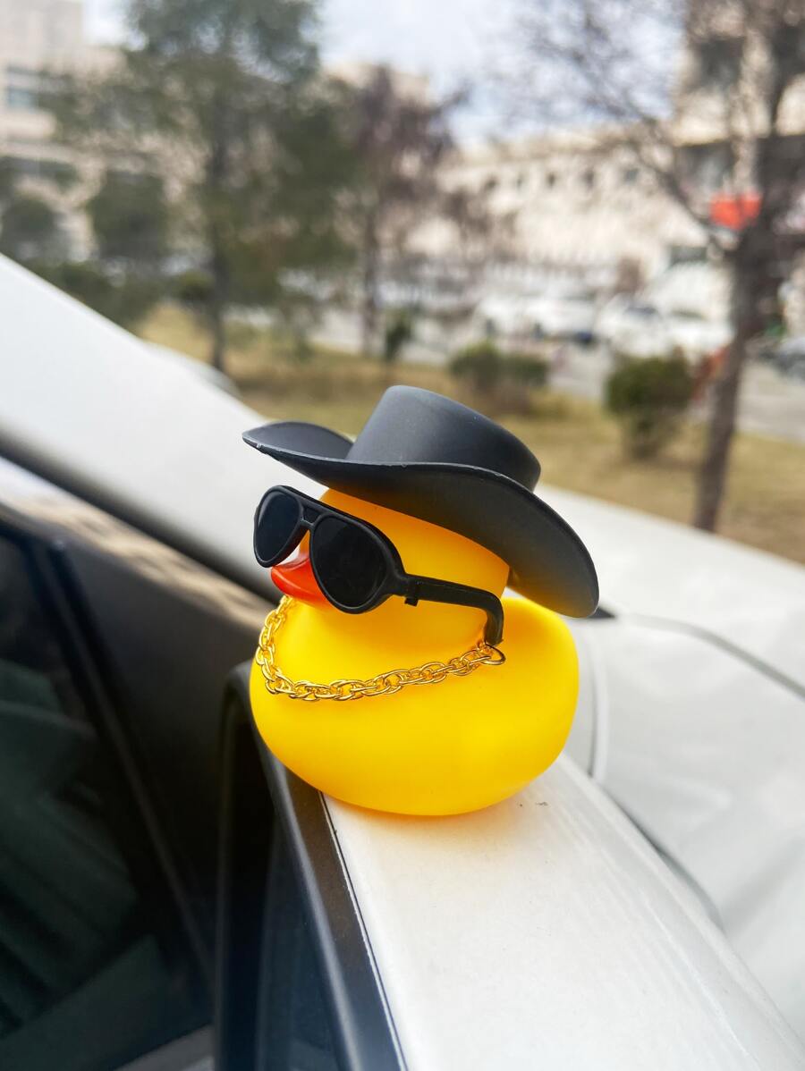 1 đồ trang trí xe thiết kế hình con vịt hoạt hình Vịt cao su - Nhiều màu - Xem 1