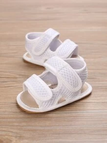 Giày Sandal em bé màu trơn - trắng - Xem 2