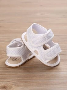 Giày Sandal em bé màu trơn - trắng - Xem 3