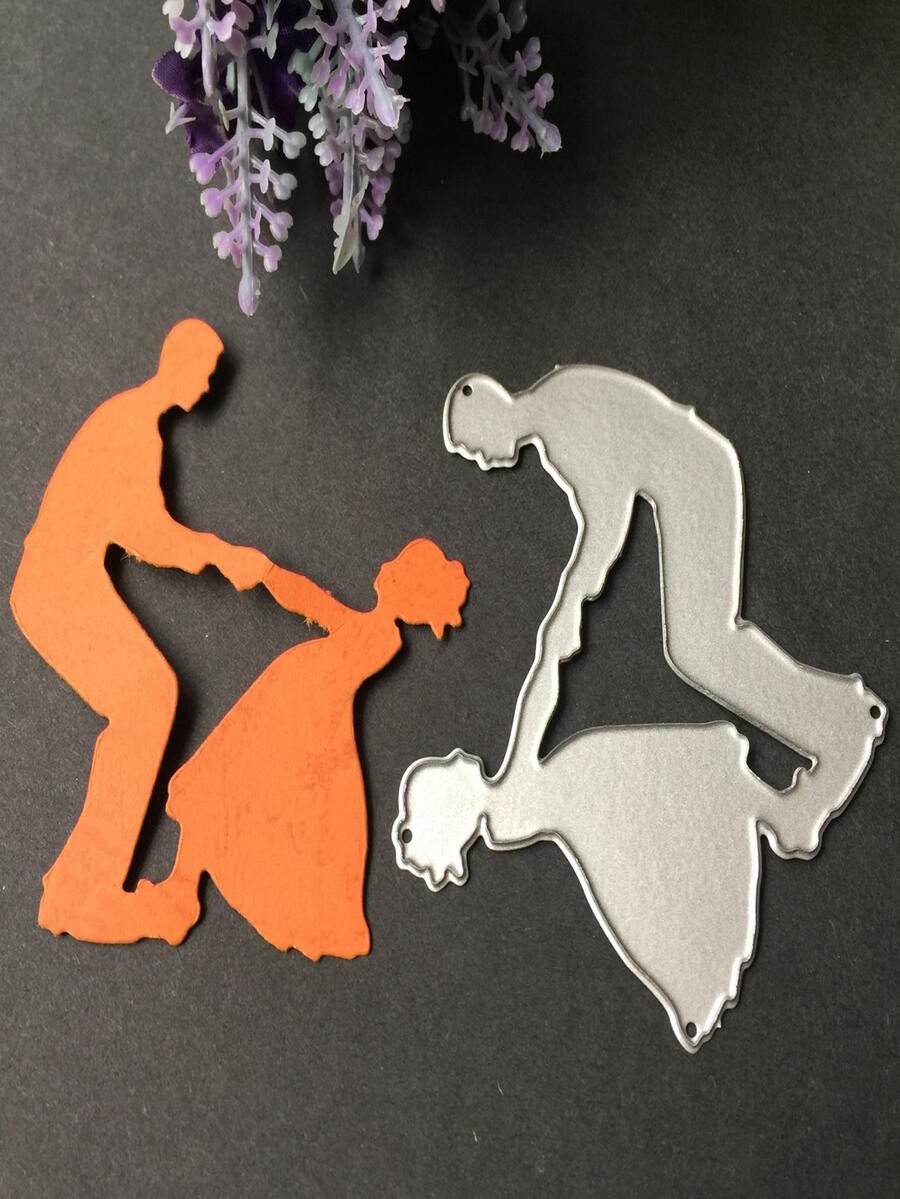 1入組碳鋼切割模具圖形設計DIY蝕刻模板工藝模具 - 銀色 - 查看 1