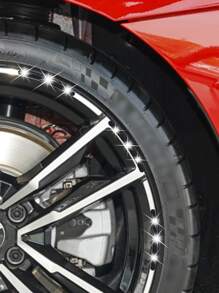 5入組水鑽裝飾車輪貼紙