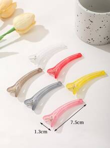 6pcs Minimalist Hair Clip - Multicolor - View 4