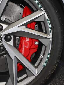 5 piezas Pegatina con diseño de diamante de imitación llanta - Multicolor - Ver 2