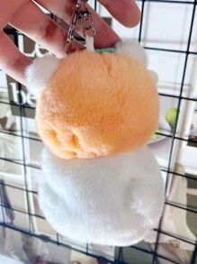 卡通設計毛茸茸鑰匙圈 - 彩色 - 查看 2