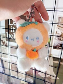 卡通設計毛茸茸鑰匙圈 - 彩色 - 查看 3