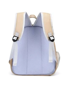 1pc Clear Pet Carrier Bag - Khaki - View 2