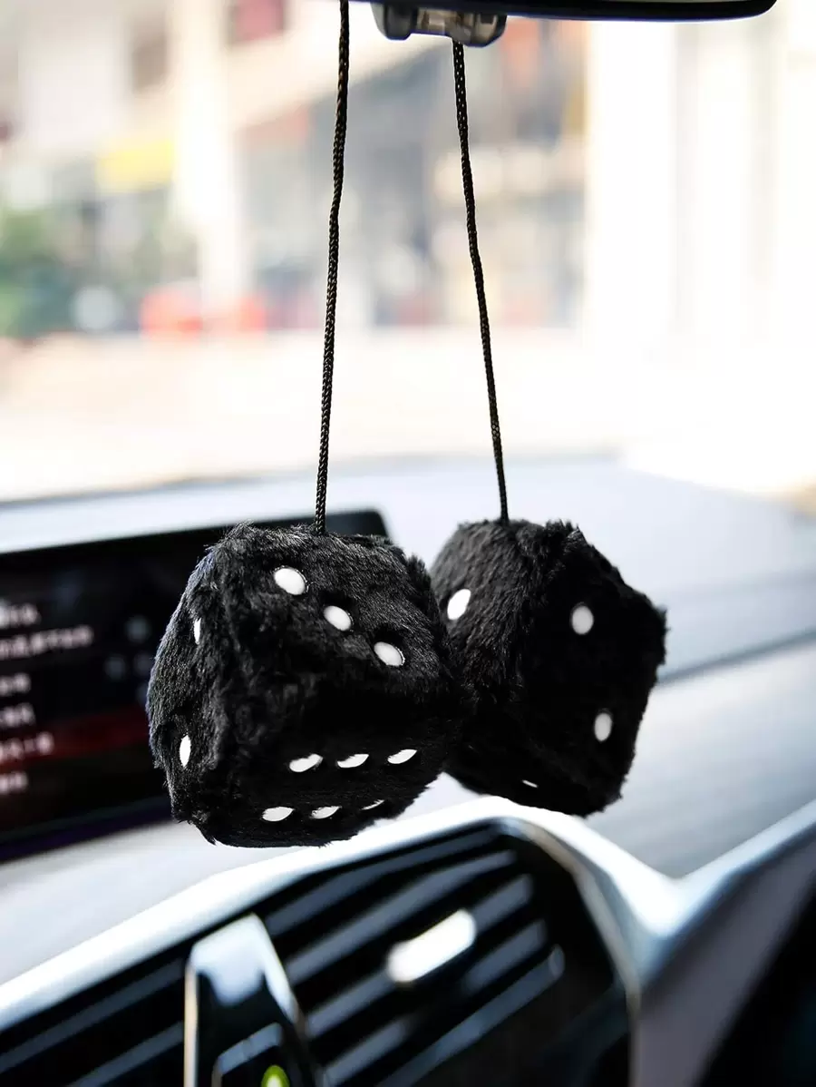 2 stks Dice Design Auto Opknoping Ornament