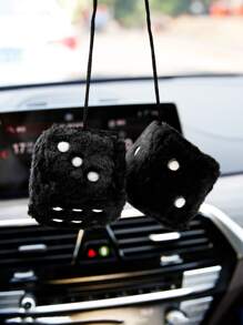 2 stks Dice Design Auto Opknoping Ornament